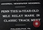 Standbild Hochschule klassische Schiene Treffen Philadelphia Pennsylvania USA, 1932, aus Sekunde 1 historischem Filmmaterial Videoclip 65675037695