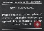 Standbild anti defekte Bremse Antrieb Berkeley California USA, 1932, aus Sekunde 3 historischem Filmmaterial Videoclip 65675037698