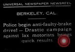 Standbild anti defekte Bremse Antrieb Berkeley California USA, 1932, aus Sekunde 12 historischem Filmmaterial Videoclip 65675037698