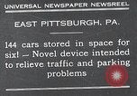 Standbild vertikale Parkplatz East Pittsburgh Pennsylvania USA, 1932, aus Sekunde 1 historischem Filmmaterial Videoclip 65675037699