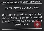 Standbild vertikale Parkplatz East Pittsburgh Pennsylvania USA, 1932, aus Sekunde 3 historischem Filmmaterial Videoclip 65675037699