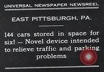 Standbild vertikale Parkplatz East Pittsburgh Pennsylvania USA, 1932, aus Sekunde 5 historischem Filmmaterial Videoclip 65675037699