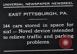 Standbild vertikale Parkplatz East Pittsburgh Pennsylvania USA, 1932, aus Sekunde 6 historischem Filmmaterial Videoclip 65675037699