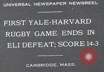 Image of Rugby match Cambridge Massachusetts USA, 1932, second 1 stock footage video 65675037701