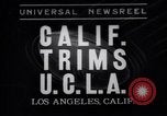 Standbild Kalifornien über UCLA 1935 Fußball-Spiel Los Angeles California USA, 1935, aus Sekunde 1 historischem Filmmaterial Videoclip 65675037728
