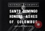 Standbild Columbus die Asche Santo Domingo in der Dominikanischen Republik, 1936, aus Sekunde 1 historischem Filmmaterial Videoclip 65675037731