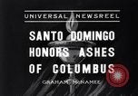Standbild Columbus die Asche Santo Domingo in der Dominikanischen Republik, 1936, aus Sekunde 4 historischem Filmmaterial Videoclip 65675037731
