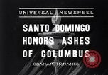 Standbild Columbus die Asche Santo Domingo in der Dominikanischen Republik, 1936, aus Sekunde 8 historischem Filmmaterial Videoclip 65675037731