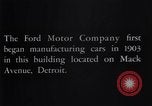 Image Ford Motor Company Detroit Michigan USA, 1932, de la seconde 58 séquences d'archives historiques vidéo 65675037753