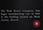 Image Ford Motor Company Detroit Michigan USA, 1932, de la seconde 61 séquences d'archives historiques vidéo 65675037753