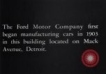 Image Ford Motor Company Detroit Michigan USA, 1932, de la seconde 62 séquences d'archives historiques vidéo 65675037753
