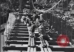 Standbild Stilwell Road Bridge errichtet über Salween River Birma, 1944, aus Sekunde 44 historischem Filmmaterial Videoclip 65675037769