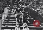Standbild Stilwell Road Bridge errichtet über Salween River Birma, 1944, aus Sekunde 46 historischem Filmmaterial Videoclip 65675037769