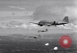 Image of 11th Airborne Division paratroopers make combat jump Philippines, 1945, second 33 stock footage video 65675037800