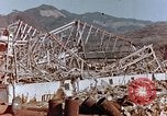 Image of wrecked steel frame Nagasaki Japan, 1946, second 4 stock footage video 65675037802