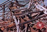 Image of wrecked steel frame Nagasaki Japan, 1946, second 30 stock footage video 65675037802