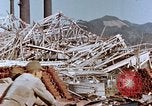 Image of wrecked steel frame Nagasaki Japan, 1946, second 9 stock footage video 65675037803