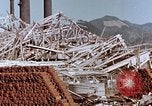 Image of wrecked steel frame Nagasaki Japan, 1946, second 13 stock footage video 65675037803