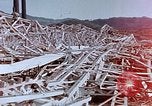 Image of steel frame building destroyed Nagasaki Japan, 1946, second 5 stock footage video 65675037804