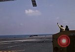 Image of Kitty Hawk flight deck operations Pacific Ocean, 1971, second 15 stock footage video 65675037823
