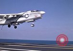 Image of Kitty Hawk flight deck operations Pacific Ocean, 1971, second 39 stock footage video 65675037823