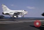 Image of Kitty Hawk flight deck operations Pacific Ocean, 1971, second 40 stock footage video 65675037823