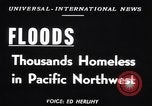 Immagine di Le alluvioni Vanport Oregon USA, 1948, secondo 3 filmato di repertorio 65675037845