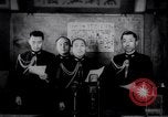 Image of Japanese admirals appeal by radio to defense workers Japan, 1944, second 1 stock footage video 65675037851