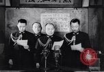 Image of Japanese admirals appeal by radio to defense workers Japan, 1944, second 11 stock footage video 65675037851
