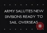 Standbild neue Infanterie Divisionen United States USA, 1944, aus Sekunde 4 historischem Filmmaterial Videoclip 65675037891