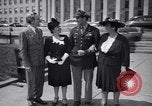 Image of World War 2 Aces Don Gentile and John Godfrey Washington DC USA, 1944, second 17 stock footage video 65675037904