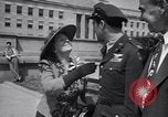 Image of World War 2 Aces Don Gentile and John Godfrey Washington DC USA, 1944, second 26 stock footage video 65675037904