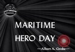 Image of U.S. Merchant Marine commemoration ceremony New York City USA, 1944, second 4 stock footage video 65675037906
