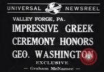 Standbild Griechisch-orthodoxe Zeremonie zu Ehren George Washington Valley Forge Pennsylvania USA, 1941, aus Sekunde 3 historischem Filmmaterial Videoclip 65675037919
