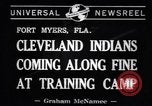 Standbild Cleveland Indians baseball team in Spring Training Fort Myers Florida USA, 1941, aus Sekunde 3 historischem Filmmaterial Videoclip 65675037922
