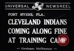 Standbild Cleveland Indians baseball team in Spring Training Fort Myers Florida USA, 1941, aus Sekunde 7 historischem Filmmaterial Videoclip 65675037922