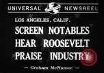 Standbild Franklin Roosevelt Los Angeles California USA, 1941, aus Sekunde 3 historischem Filmmaterial Videoclip 65675037924