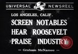 Standbild Franklin Roosevelt Los Angeles California USA, 1941, aus Sekunde 4 historischem Filmmaterial Videoclip 65675037924
