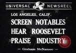 Standbild Franklin Roosevelt Los Angeles California USA, 1941, aus Sekunde 5 historischem Filmmaterial Videoclip 65675037924