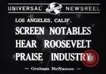 Standbild Franklin Roosevelt Los Angeles California USA, 1941, aus Sekunde 6 historischem Filmmaterial Videoclip 65675037924