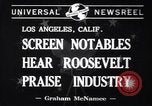 Standbild Franklin Roosevelt Los Angeles California USA, 1941, aus Sekunde 7 historischem Filmmaterial Videoclip 65675037924