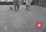 Standbild Mann und Frau mit zwei Hunden United States USA, 1948, aus Sekunde 15 historischem Filmmaterial Videoclip 65675037951