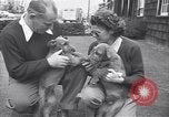 Standbild Mann und Frau mit zwei Hunden United States USA, 1948, aus Sekunde 20 historischem Filmmaterial Videoclip 65675037951