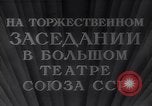 Image Yasnov Mikhaio parle au 35e anniversaire de la révolution Moscou Russie Union Soviétique, 1952, de la seconde 9 séquences d'archives historiques vidéo 65675037974