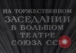 Image Yasnov Mikhaio parle au 35e anniversaire de la révolution Moscou Russie Union Soviétique, 1952, de la seconde 10 séquences d'archives historiques vidéo 65675037974
