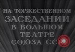 Image Yasnov Mikhaio parle au 35e anniversaire de la révolution Moscou Russie Union Soviétique, 1952, de la seconde 12 séquences d'archives historiques vidéo 65675037974