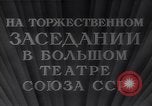 Image Yasnov Mikhaio parle au 35e anniversaire de la révolution Moscou Russie Union Soviétique, 1952, de la seconde 13 séquences d'archives historiques vidéo 65675037974