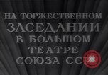 Image Yasnov Mikhaio parle au 35e anniversaire de la révolution Moscou Russie Union Soviétique, 1952, de la seconde 14 séquences d'archives historiques vidéo 65675037974