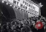 Standbild Mein Mann Godfrey Film Premier Los Angeles California USA, 1957, aus Sekunde 18 historischem Filmmaterial Videoclip 65675037997