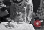 Image of first birthday of Nancy Gayle born to dwarf parents Austin Texas USA, 1950, second 13 stock footage video 65675038032